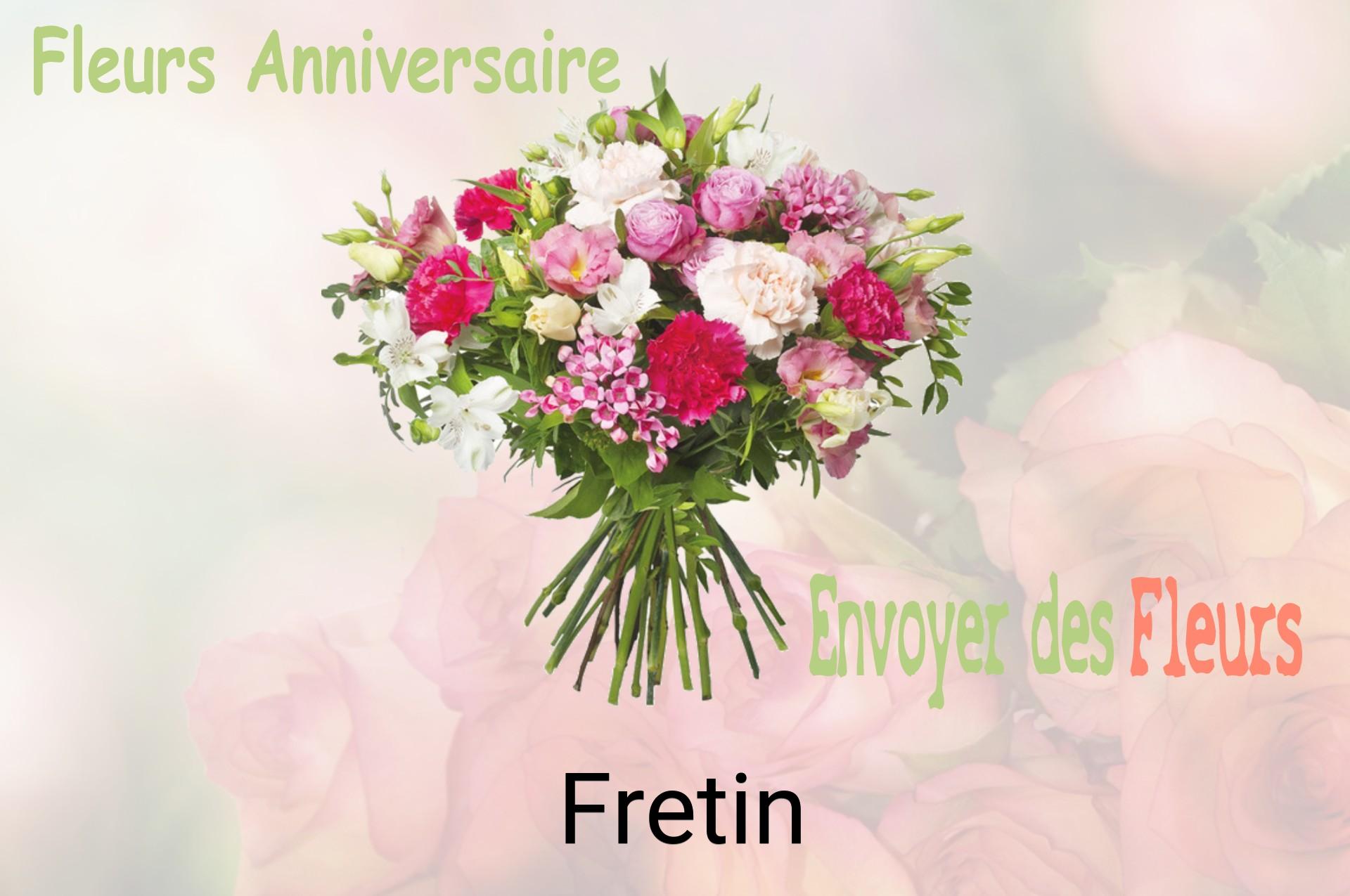 Bouquet de fleurs d’anniversaire livré à Fretin