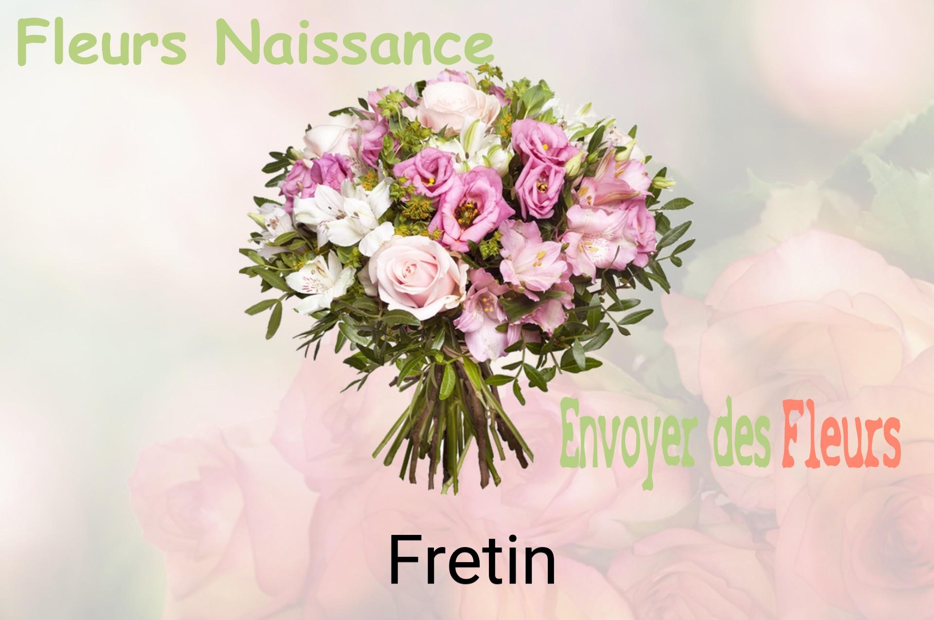 Bouquet de fleurs de naissance livré à Fretin